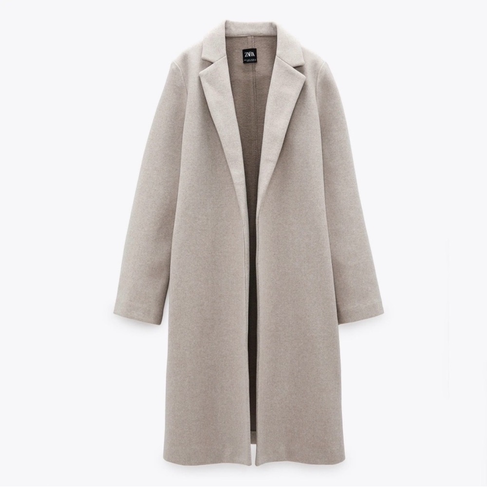 Zara Light Taupe Coat, size XS